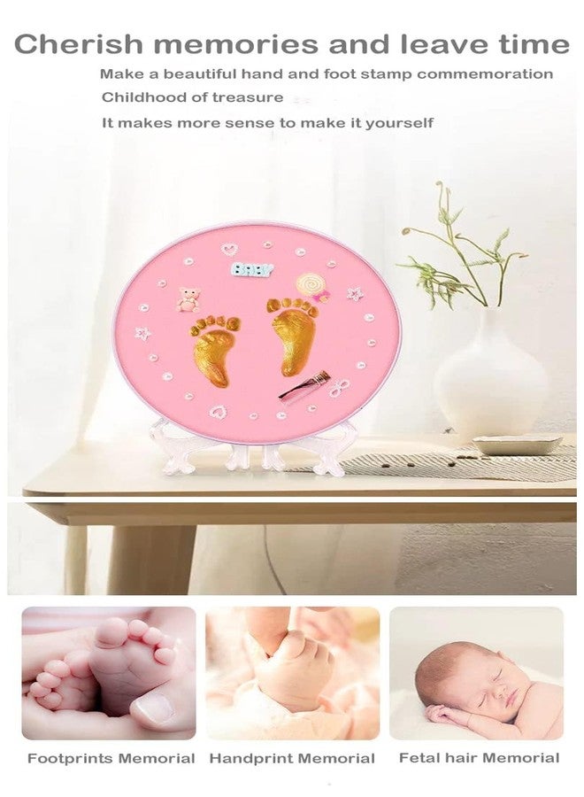 Mummamia Baby Girl's And Baby Boy's Clay Handprint And Footprint Keepsake Souvenir Kit (Blue) (Pink),1 Count - Image 5